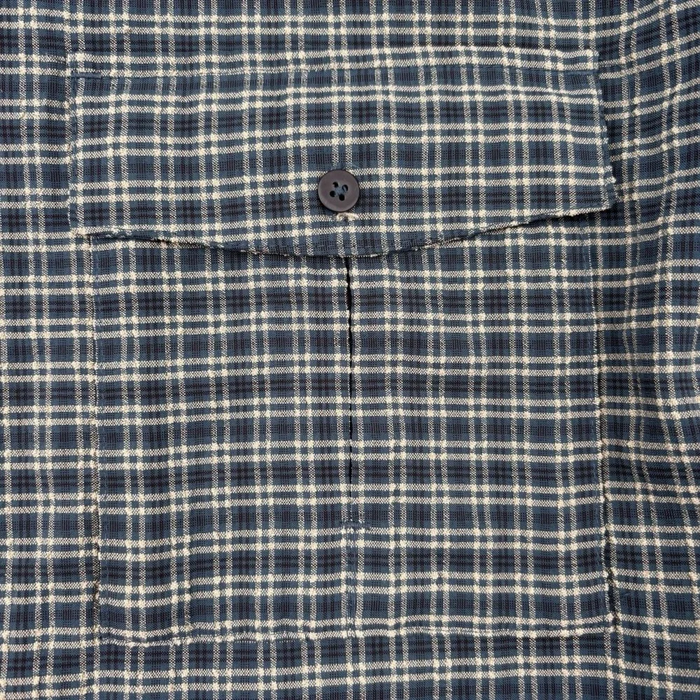 The North Face Shirt Mens XL Green Plaid Button Up Hiking Outdoor Performance